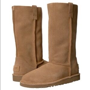 Ugg classic tall unlined and perforated boots